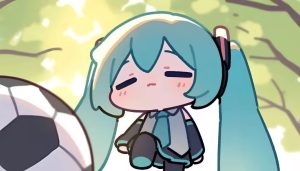 JavaScript 核心基础博客封面图，初音未来
